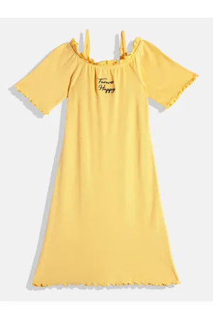 HERE&NOW Girls A-Line Dress with Raglan Sleeves