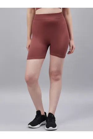 C9 Women Slim Fit High-Rise Ribbed Sports Shorts