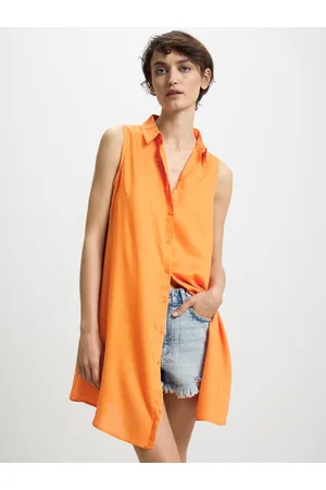 Calliope Shirt Style Longline Top