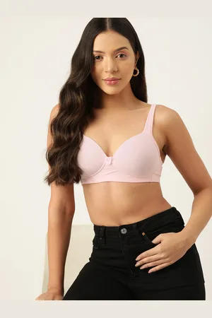 Buy DressBerry Grey Melange Solid Non Wired Non Padded Sports Bra