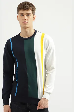 Benetton Striped Cotton Pullover Sweater