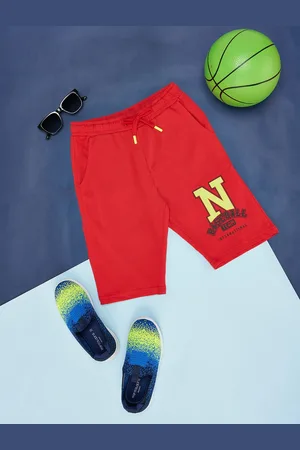 Pantaloons Boys Typography Printed Cotton Shorts