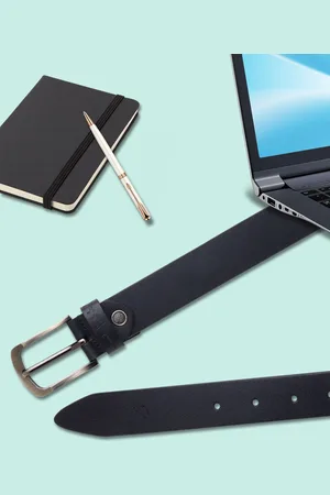 Mast & Harbour Men Leather Formal Belt