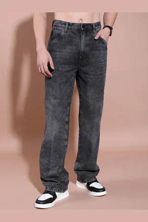 Highlander Men Clean Look Relaxed Fit Mid-Rise Heavy Fade Stretchable Jeans
