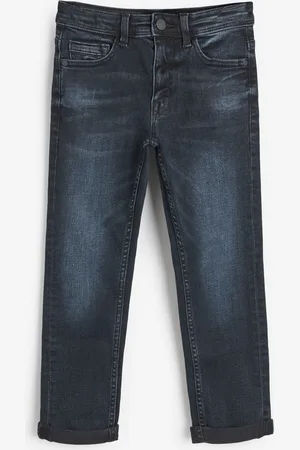 Next Boys Solid Regular Fit Mid-Rise Light Fade Stretchable Jeans