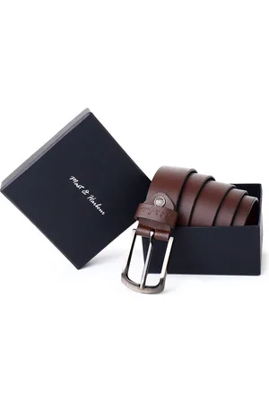 Mast & Harbour Men Textured Leather Formal Belt