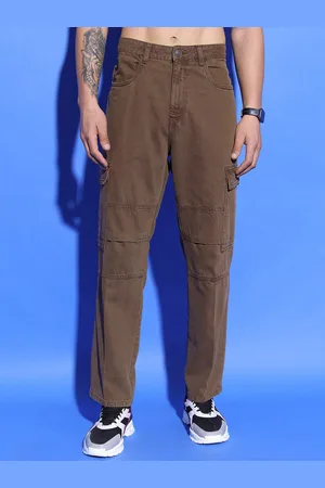 Highlander Men Clean Look Mid-Rise Straight Fit Jeans