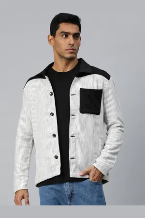 Pierre Carlo Men Striped Tailored Jacket