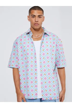 Boohoo Opaque Printed Oversized Shirt
