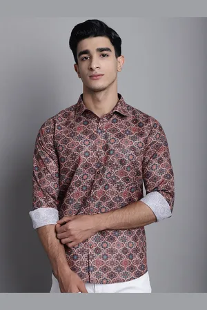 Armaan Ethnic Classic Ethnic Motifs Printed Cotton Casual Shirt