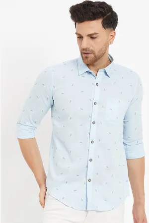 Duke Slim Fit Opaque Printed Cotton Casual Shirt