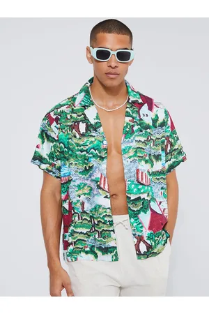 Boohoo Opaque Printed Casual Shirt