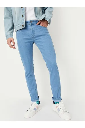 Max Collection Men Mid-Rise Clean Look Light Shade Stretchable Jeans