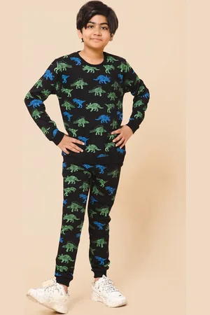 Alan Jones Boys Conversational Printed Tracksuit