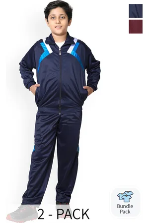 BAESD Boys Pack of 2 Mock Collar Tracksuits
