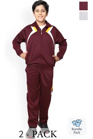 BAESD Boys Pack Of 2 Warm Stylish High-Rise Tracksuits
