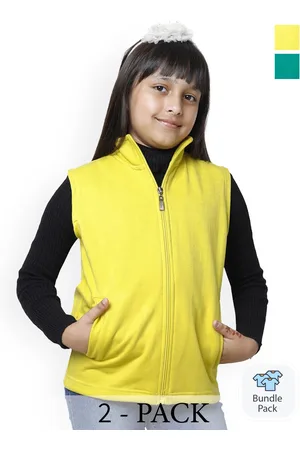 BAESD Girls Pack Of 2 Fleece Lightweight Bomber Jacket
