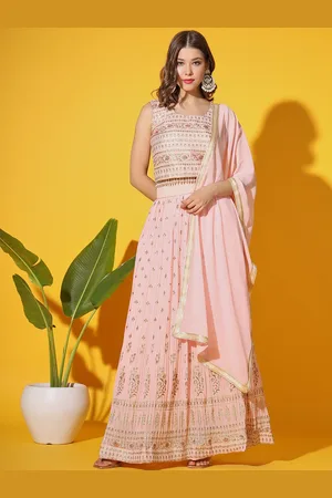 Chhabra 555 Ethnic Motifs Foil Printed Lehenga With Blouse & Dupatta