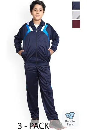 BAESD Boys Pack of 3 Mock Collar Tracksuits