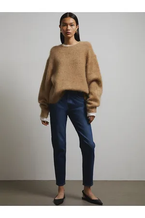 H&M Women Slim Mom High Ankle Jeans