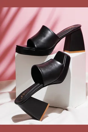 JM Looks Open Toe Platform Heels