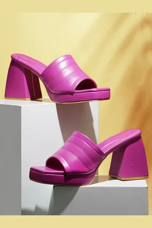JM Looks Open Toe Platform Heels