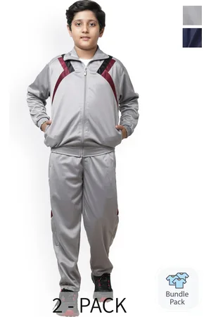 BAESD Boys Pack of 2 Mock Collar Tracksuits
