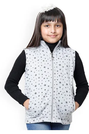 BAESD Girls Conversational Printed Lightweight Bomber Jacket