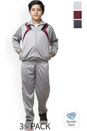 BAESD Boys Pack of 3 Mock Collar Tracksuits