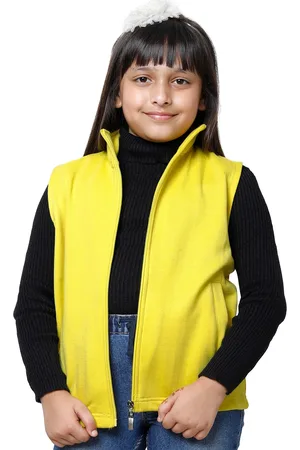 BAESD Girls Fleece Lightweight Open Front Jacket