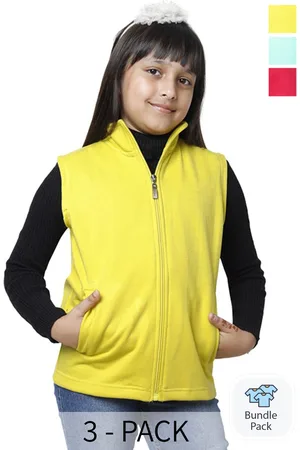 BAESD Girls Pack Of 3 Lightweight Open Front Jacket