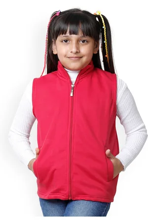 BAESD Girls Fleece Lightweight Open Front Jacket