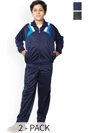 BAESD Boys Pack of 2 Mock Collar Tracksuits