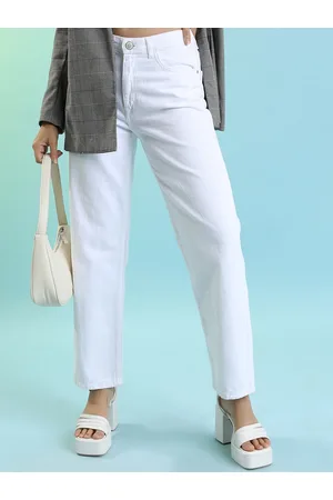 Tokyo Talkies Women Relaxed Fit Clean Look Cotton Jeans