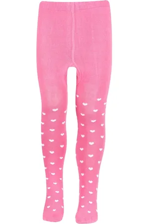 Bonjour Infants Printed Cotton Tights With Attached Stockings