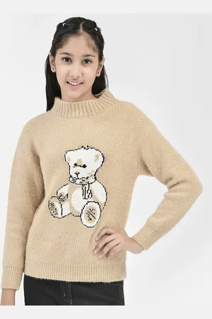 Crimsoune Club Girls Graphic Printed Pullover