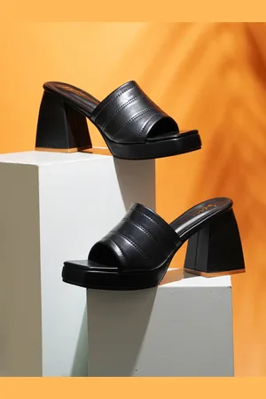 JM Looks Open Toe Platform Heels