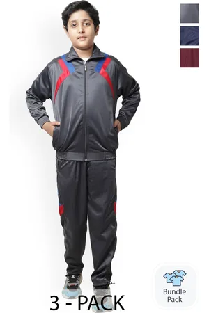 BAESD Boys Pack of 3 Mock Collar Tracksuits