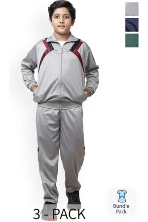 BAESD Boys Pack of 3 Mock Collar Tracksuits