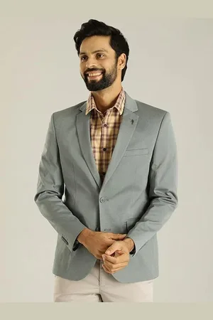 Indian Terrain Men Regular-Fit Single-Breasted Formal Blazer