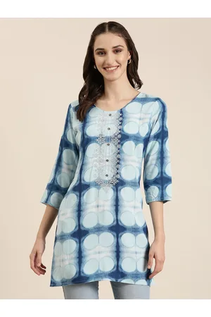 Lakhnavi Vol 4 Dark Color - Heavy Rayon With All Over White Thread Work  Kurti With Plazo