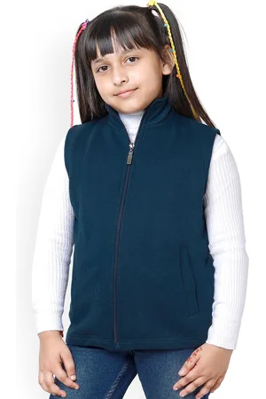 BAESD Girls Fleece Lightweight Open Front Jacket