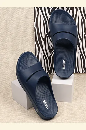 NEOZ Men Navy Blue Rubber Slip-On