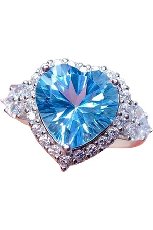 Designs & You Silver-Plated American Diamond Studded Finger Ring