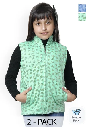 BAESD Girls Pack Of 2 Floral Lightweight Open Front Jacket