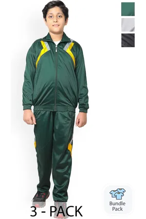 BAESD Boys Pack of 3 Mock Collar Tracksuits