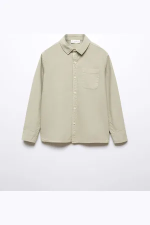 MANGO Boys Regular Fit Pure Cotton Casual Shirt