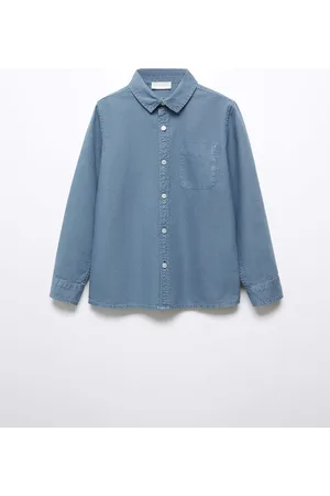 MANGO Boys Regular Fit Pure Cotton Casual Shirt