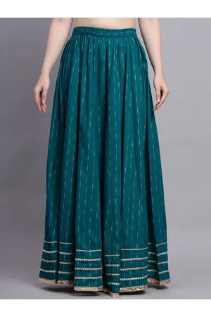 Kalini Striped Flared Maxi Skirt