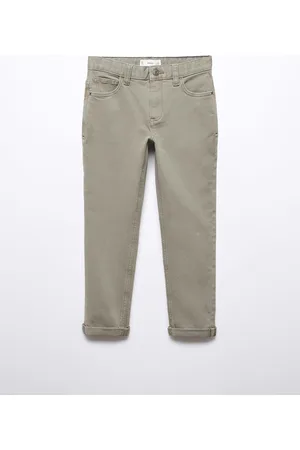 MANGO Boys Mid-Rise Regular-Fit Stretchable Jeans